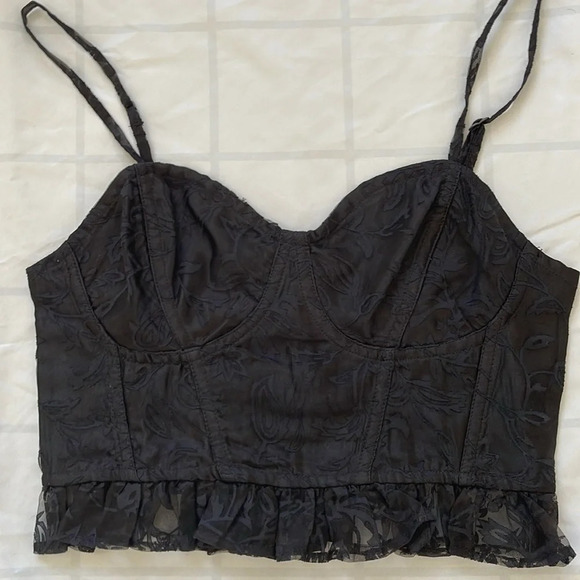 Free People Now Or Never Corset Top in Black Size XS - Picture 11 of 12